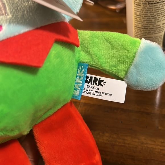 NWT Bark Box Elf Dog Toy Ball Inside Plush Squeaks - Size: Large - Christmas - Picture 4 of 6